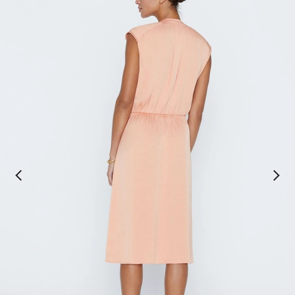 Brochu Walker The Austin Tie Dress Samoa Peach Color Size M - Picture 12 of 12